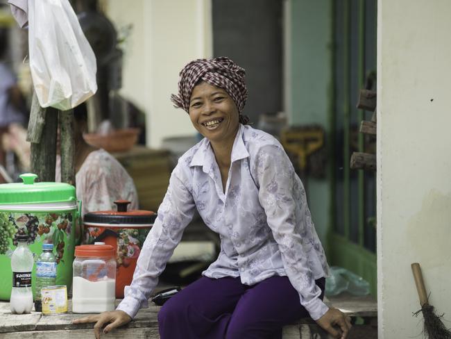 Cambodian woman Hatsaveoun used to live in what's regarded as the “Bir’s Nest” a slum by the river near the Australian embassy. Picture: Habitat for Humanity Australia.