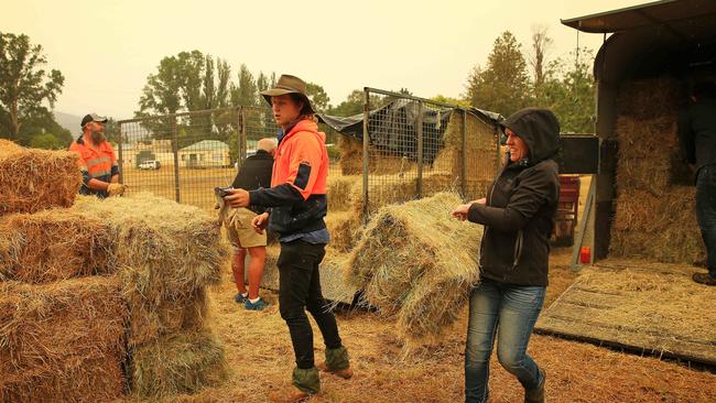 The hay provides much needed relief to the isolated town. Picture: Mark Stewart