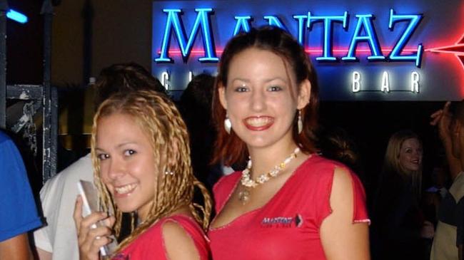 Carissa Pattel & Jarra Duffie at Mantaz Club & Bar Pic Bryan Lynch AD446011
