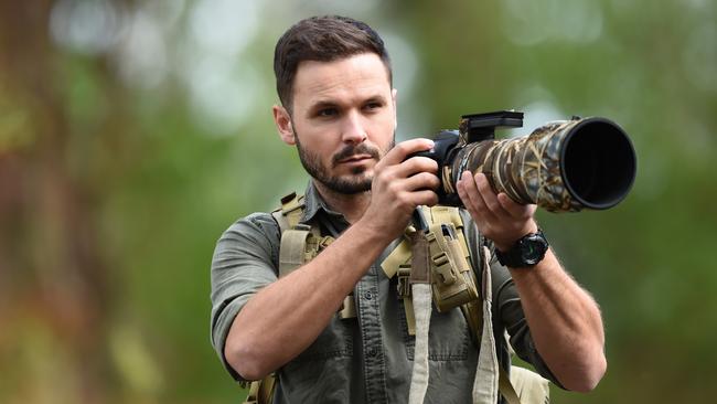 Australian Big Cat Research Group's Vaughan King. Picture: Lawrence Pinder