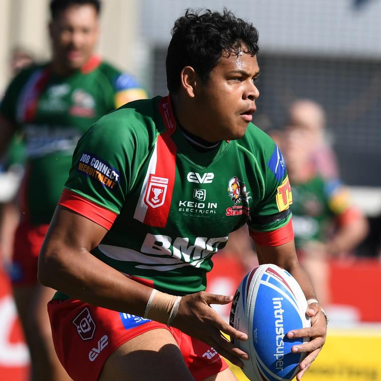 Selwyn Cobbo playing for Wynnum against Redcliffe. Picture: Vanessa Hafner/QRL