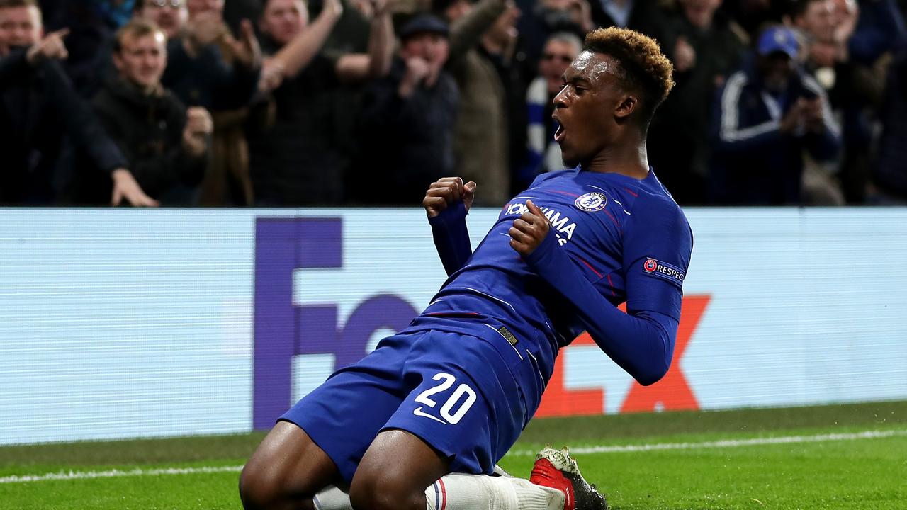 Callum Hudson-Odoi scored five times in 24 Chelsea games last year. (Photo by Richard Heathcote/Getty Images)