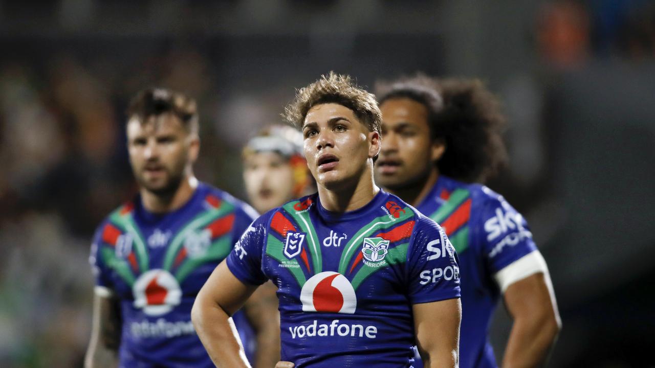 NRL 2021 RD24 New Zealand Warriors v Canberra Raiders - Reece Walsh, Dejection NRL Photos