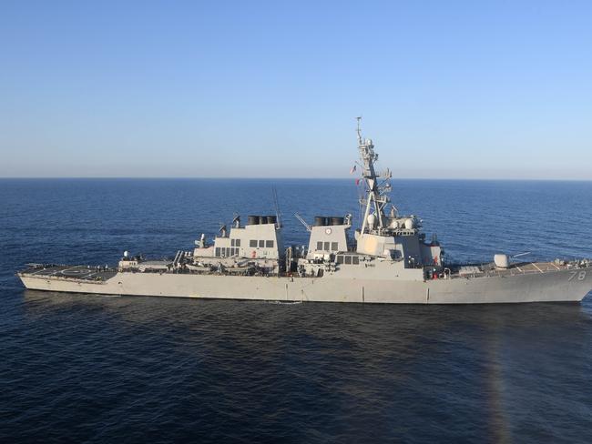 The missiles were launched from the USS Porter and the USS Ross. Picture: AFP/US Navy.