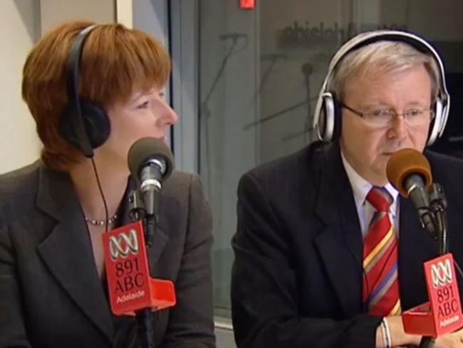 Kevin Rudd says Julia Gillard didn’t keep her word. Picture: ABC