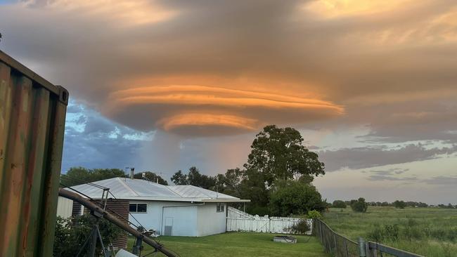 'UFO' clouds over Queensland on Thursday morning. Photo: Higgins Storm Chasing