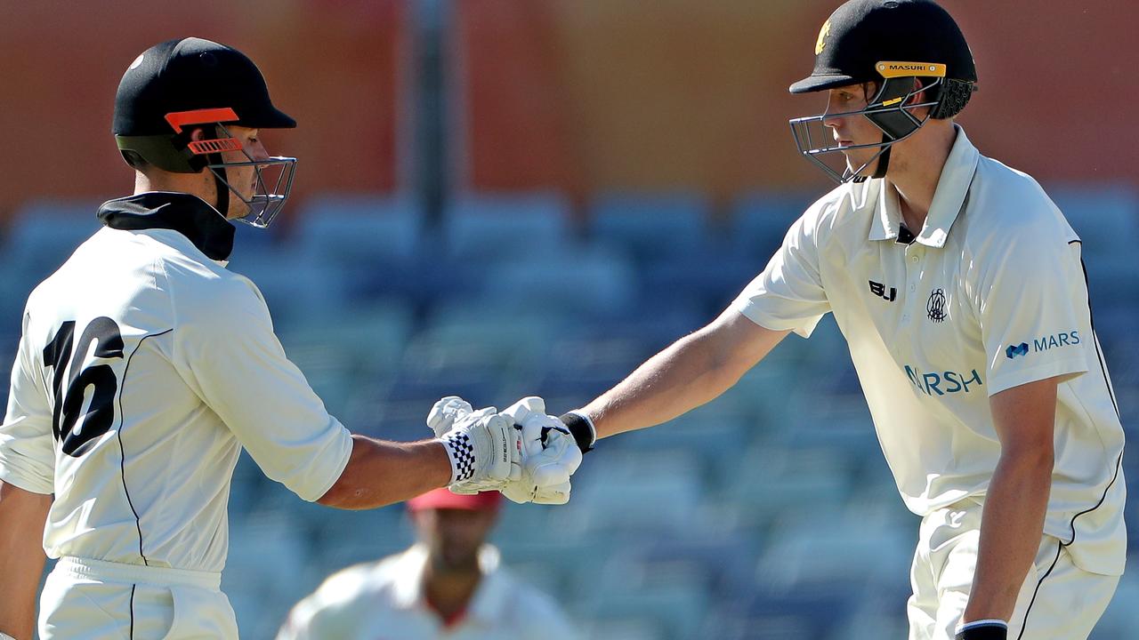 Aussie star Marcus Stoinis has helped young gun Cameron Green flourish at state level. Picture: AAP