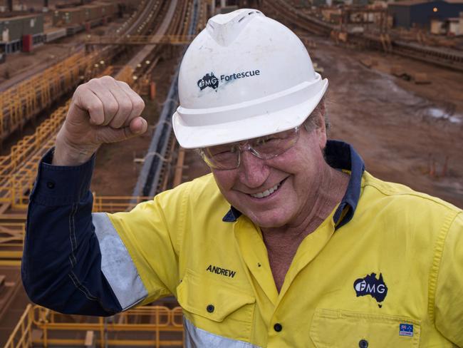 01-05-2023 - Andrew Forrest pictured at Fortescue Metals’ new Iron Bridge magnetite project.