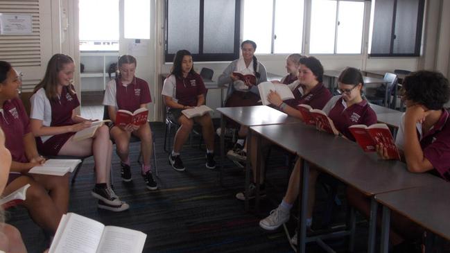 A year 9 class at Beenleigh State High which was one of the Logan schools to post large improvement gains in Naplan across the past five years.