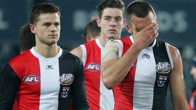 St Kilda captain Jarryn Geary after a loss.