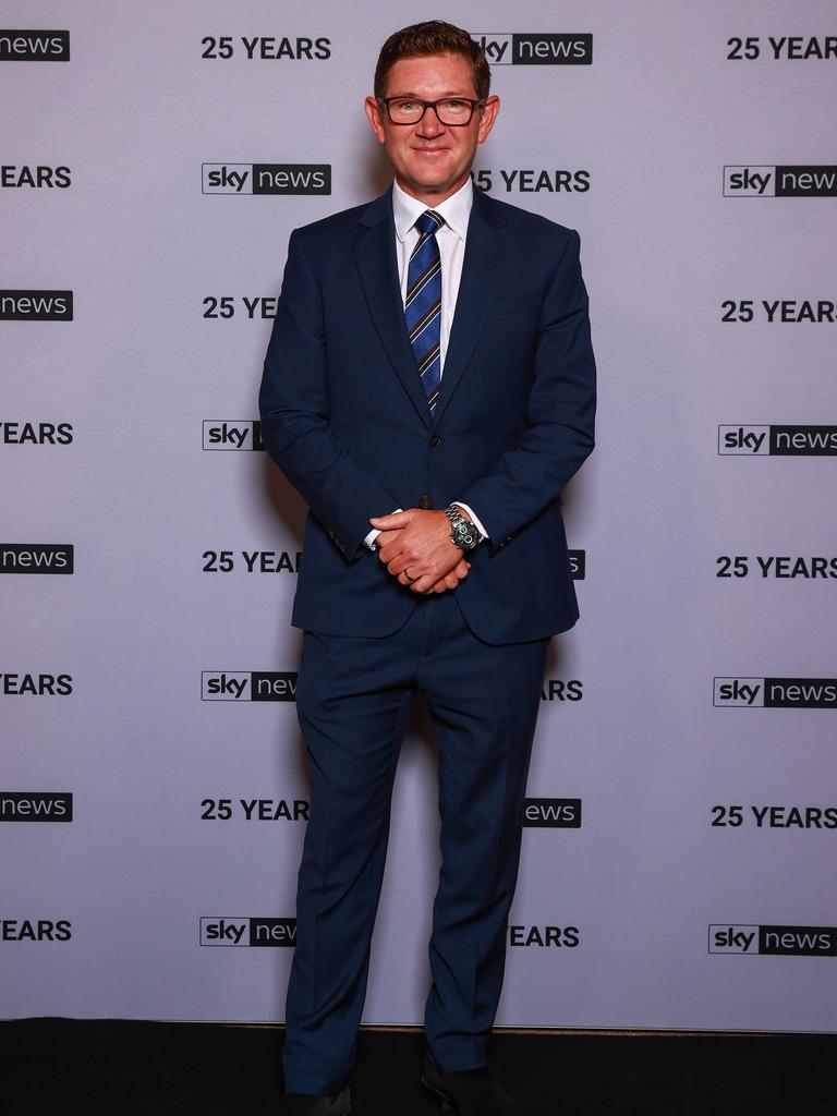 Jim Callinan, at the Sky News 25th Anniversary celebration, at Bennelong Restaurant. Picture: Justin Lloyd.