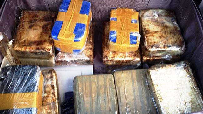Packages of cocaine hidden in the shipment. Picture: Fiji Police