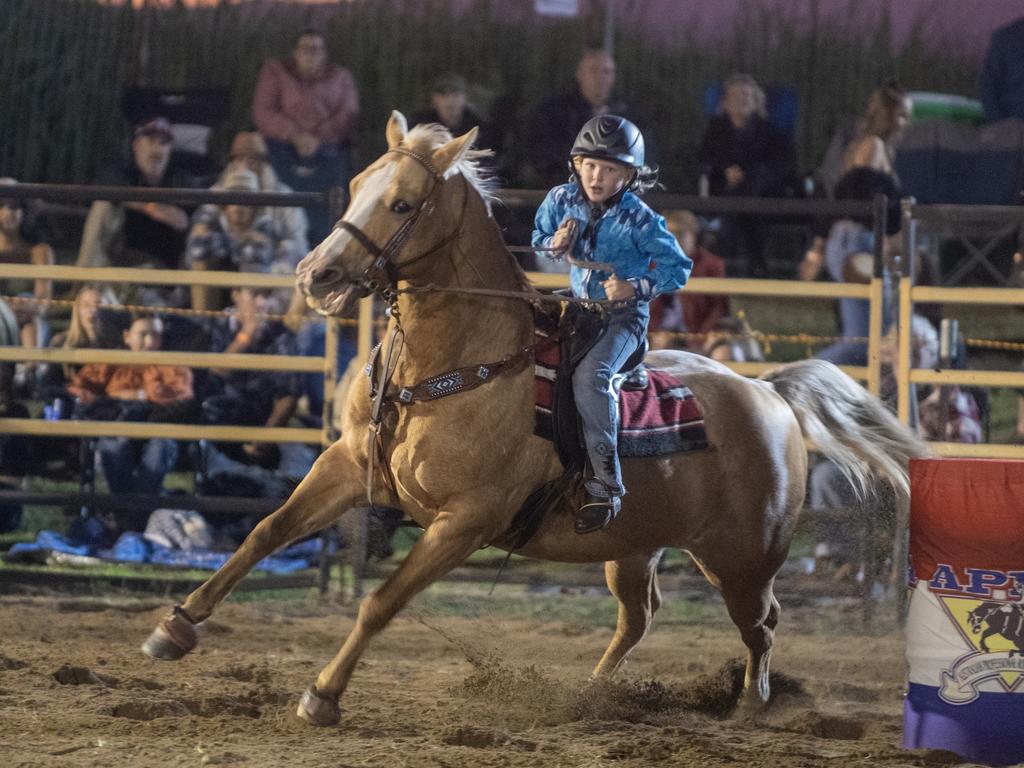 Ruby Bell at Gargett Rodeo Saturday 3 June 2023 Picture: Michaela Harlow