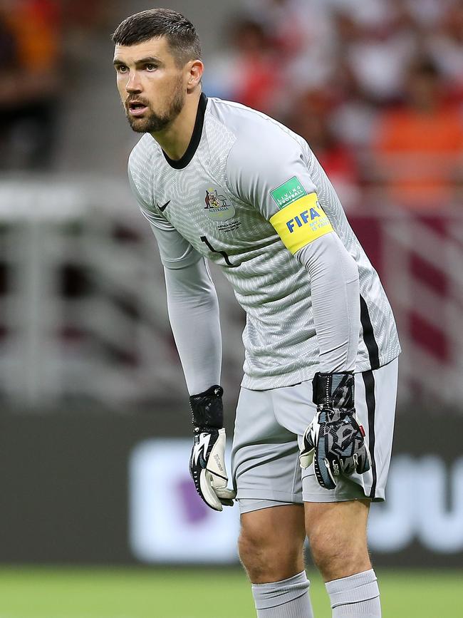 Socceroos captain Mathew Ryan at the 2022 World Cup in Qatar. Picture: Mohamed Farag/Getty Images