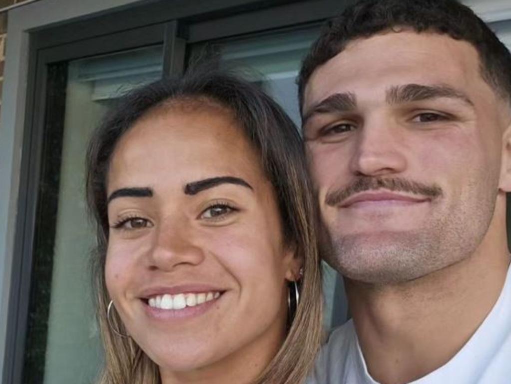 WARNING. WEEKEND TELEGRAPHS SPECIAL.  MUST TALK WITH PIC ED JEFF DARMANIN BEFORE PUBLISHING.    , , Nrl star Nathan Cleary and girlfriend Matilda Mary Fowler as seen on social media.