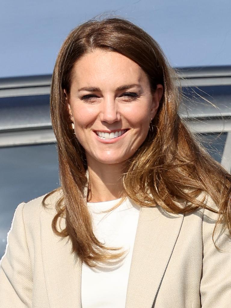 Catherine, Duchess of Cambridge arrives to meets those who supported the UK's evacuation of civilians from Afghanistan at RAF Brize Norton. Picture: Chris Jackson/Getty Images