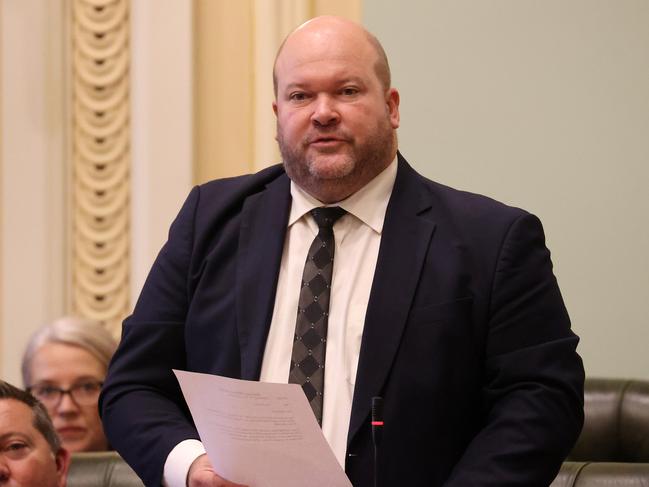 Shane King MP at Question Time in Brisbane. Picture: Liam Kidston