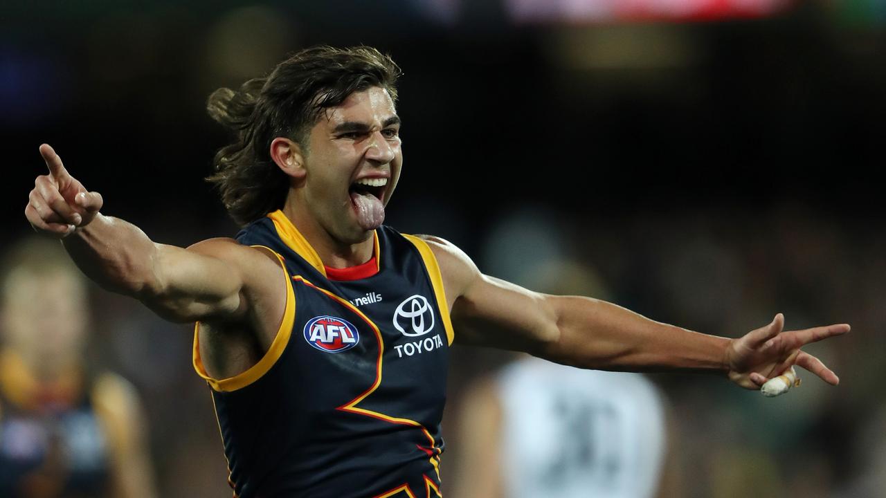 Josh Rachele is showing all the signs of being able to become a gun mid-forward. Picture: Sarah Reed/AFL Photos via Getty Images