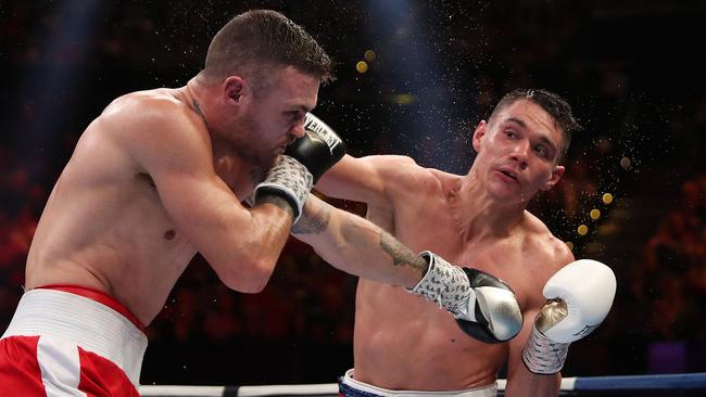 Tszyu outpointed Ritchie across ten rounds. Picture by Brett Costello.