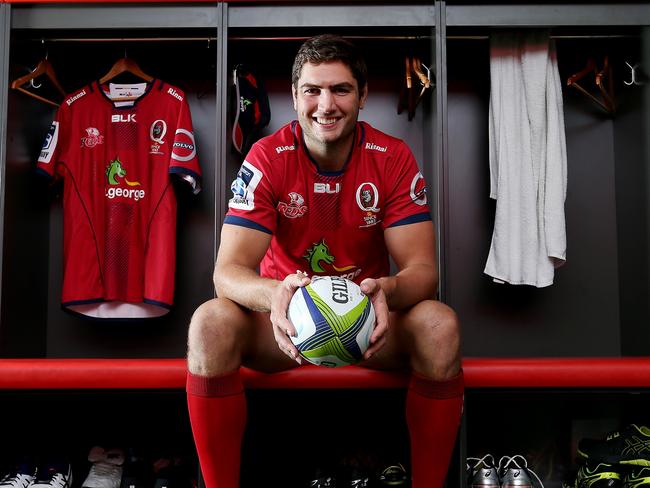 Reds skipper Rob Simmons will play his 100th game for the club in Wellington. Picture: Tara Croser.