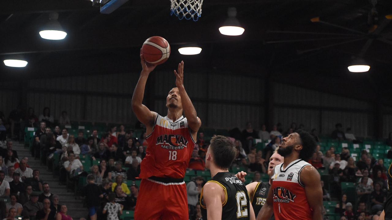 Viliami Foketi for Mackay Meteors against Ipswich Force in the NBL1 North match, July 24 2021. Picture: Matthew Forrest