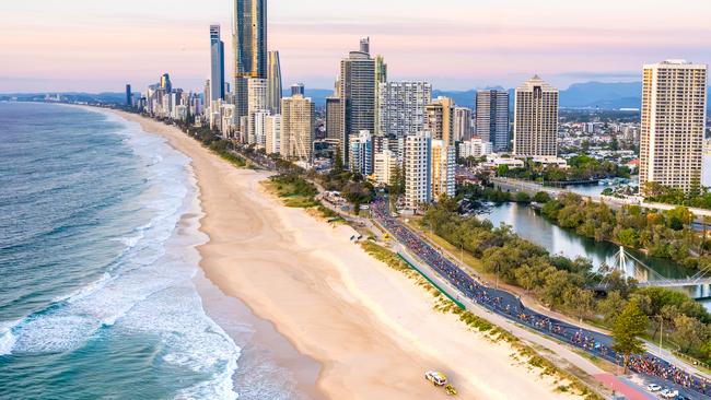 Thousands of people running the 2024 Gold Coast Marathon. Picture: Supplied