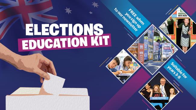 Kids News elections education kit - artwork