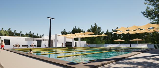 How the upgraded Mudgeeraba pool will look like after $16 million renovation.