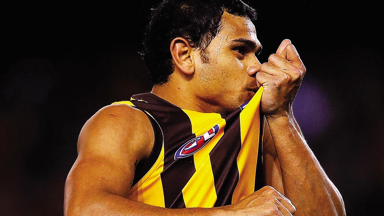 Cyril Rioli’s relationship with Hawthorn deteriorated over racism allegations. Picture: Getty Images