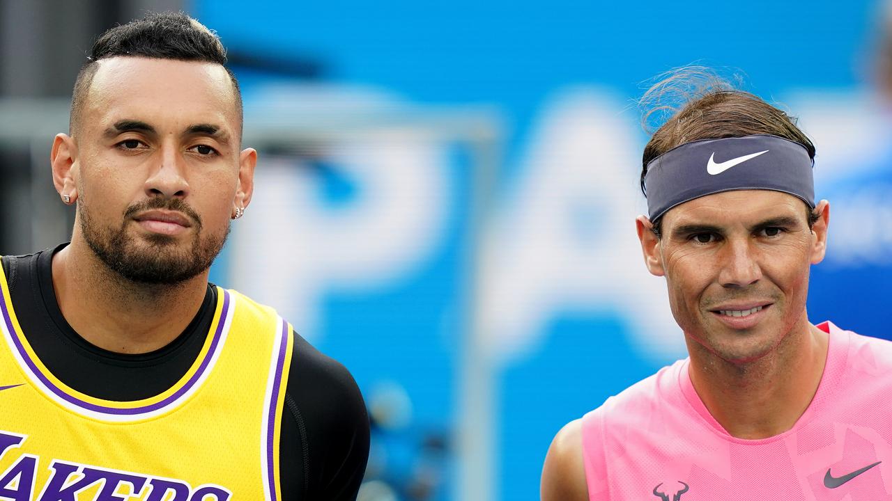 Kyrgios dan Nadal akan berhadapan lagi.  (Gambar AAP/Scott Barbour)