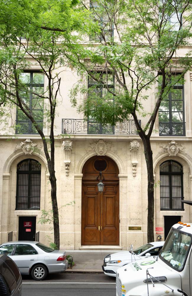 The front of Jeffrey Epstein’s opulent Upper East Side Manhattan apartment, which reportedly was filled with disturbing oddities. Picture: Kevin Hagen