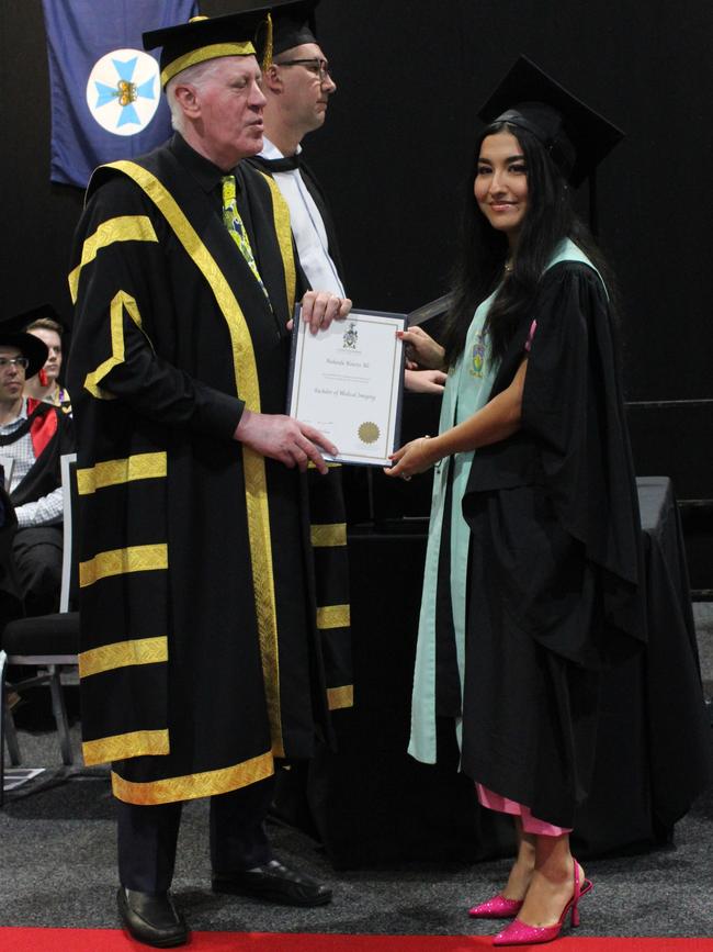 Naheeda Ali graduated with a Bachelor of Medical Imaging at the CQUniversity graduation ceremony in Bundaberg on December 14, 2023.