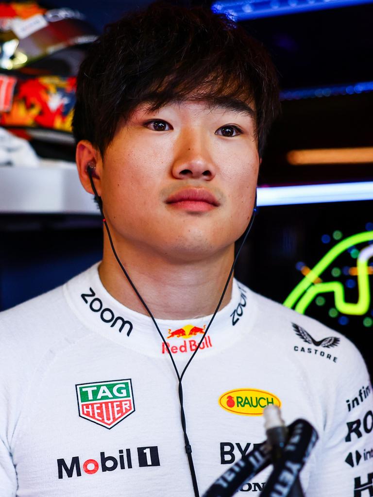 Yuki Tsunoda finally got a drive in Red Bull’s car. (Photo by Mark Thompson/Getty Images)