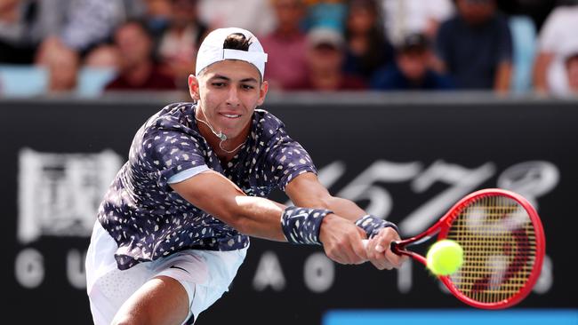 Alexei Popyrin will play world No 10 David Goffin in the first round of the new league. Picture: Mark Stewart