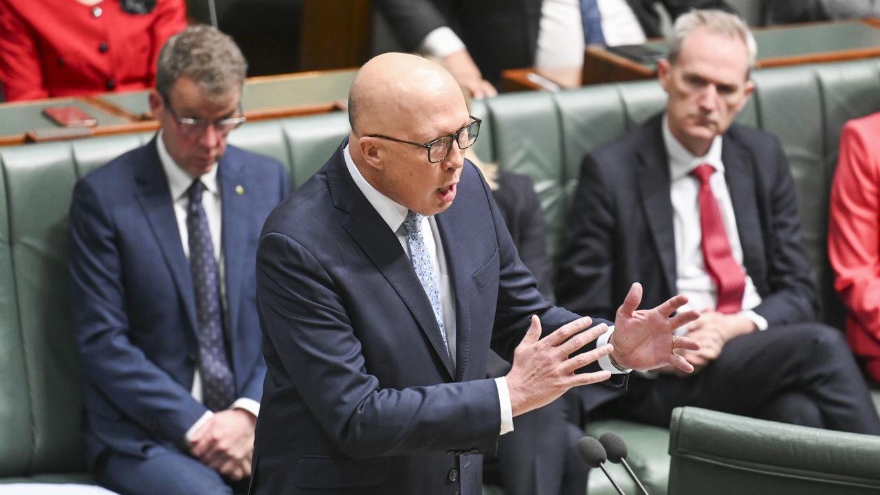 Opposition Leader Peter Dutton has shown no signs of relenting. Picture: NewsWire / Martin Ollman