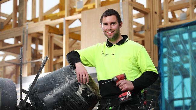 Third year apprentice carpenter, Lucas Higgins of New Norfolk for best tradie poll. Picture: Zak Simmonds