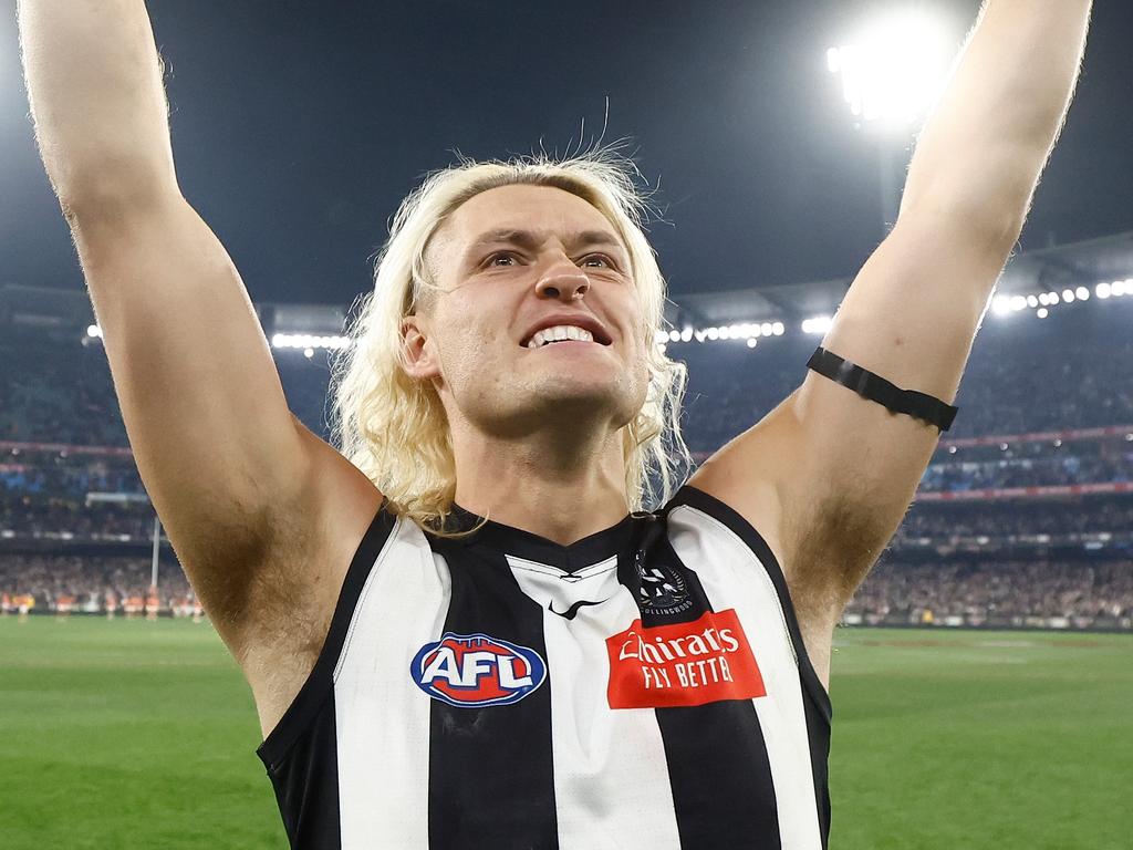 Nathan Murphy of the Magpies in action during the 2023 AFL Round 12 News  Photo - Getty Images