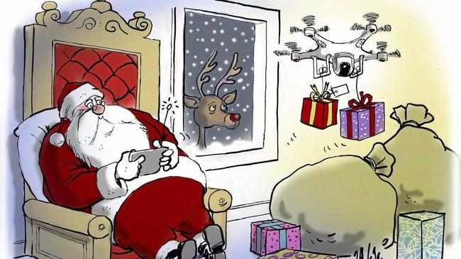 Zanetti santa cartoon 20-12-15. Picture: Paul Zanetti