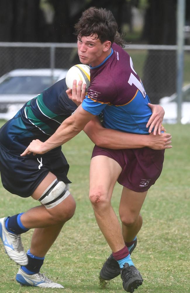 QLD Rugby Union State Championships (17-18 years boys) at the Townsville Sports Precinct. Friday May 23. South Coast against Metro North. Picture: Evan Morgan