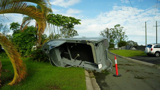 Storm damage at Oxenford on the Gold Coast. Picture: Charlton Hart.