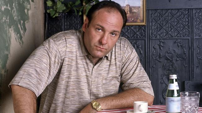 James Gandolfini as mob boss Tony Soprano, in an episode from the first season of The Sopranos. Picture:AP/Anthony Neste.