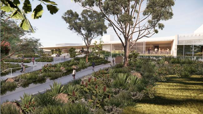 Artist impression of Palm Beach Aquatic Centre.