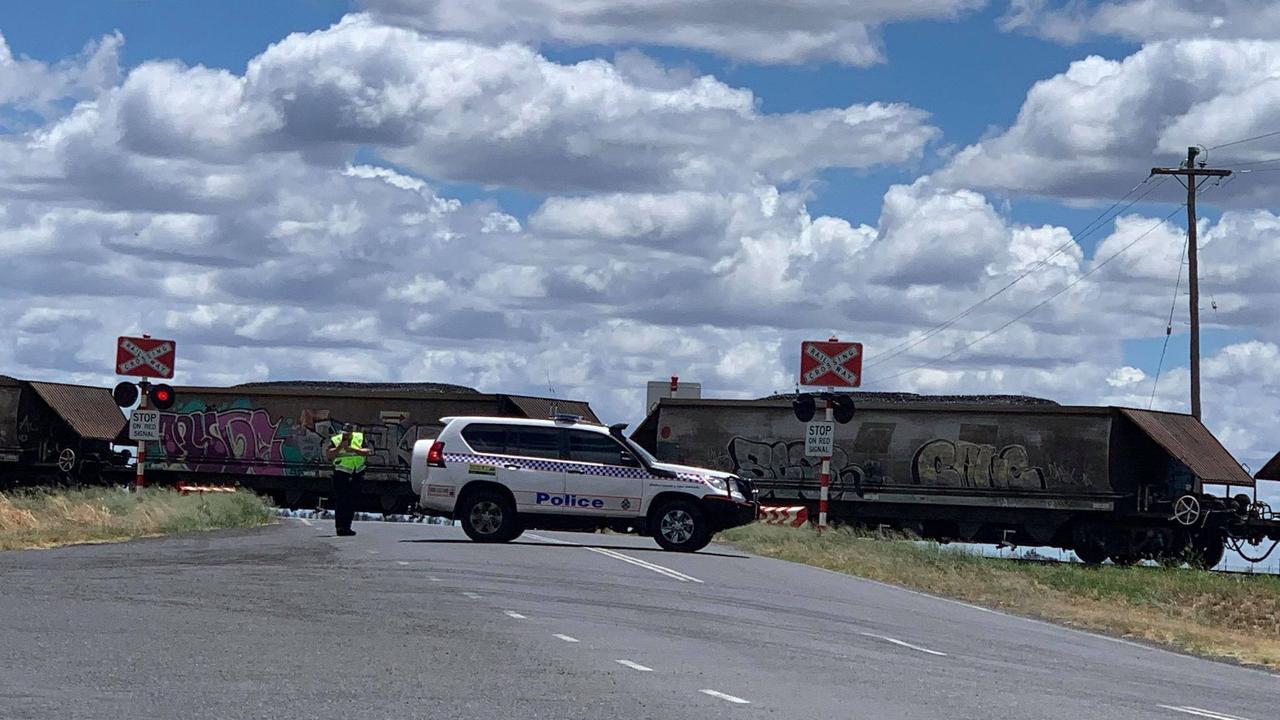 The road was closed in both directions for almost an hour. Picture: Sam Turner