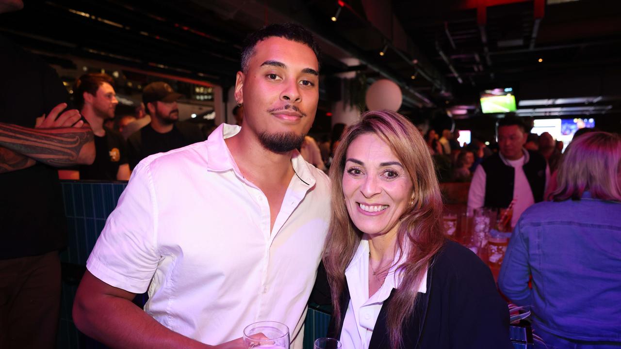 Matthew Fiaola and Debra Stewart at The Sporting Globe Bar and Grill launch at Surfers Paradise for Gold Coast at Large. Picture, Portia Large.