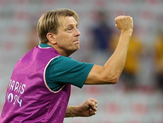 Matildas head coach Tony Gustavsson needs to turn the Matildas around. Picture: Marc Atkins/Getty Images