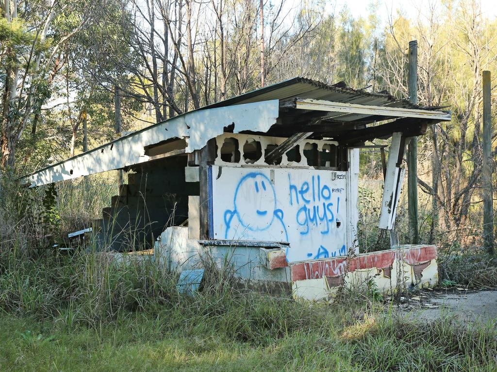 Pictured is the remains of what was Magic Kingdom theme park in Lansvale in Sydneys west. It operated in the 1970s and 80's but has been abandoned since the mid 90's. Picture: Richard Dobson