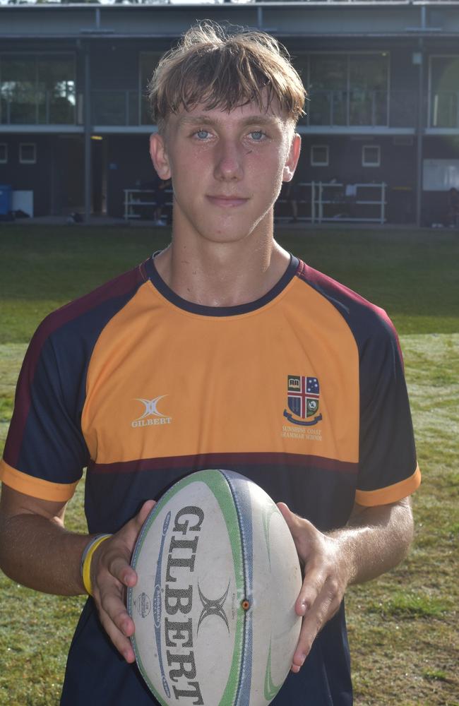 Blake Miller has been identified as a player to watch for his Sunshine Coast Grammar rugby union team in 2022. Picture: Eddie Franklin