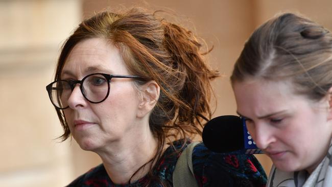 Lisa Barrett outside court on Tuesday. Picture: AAP / Keryn Stevens