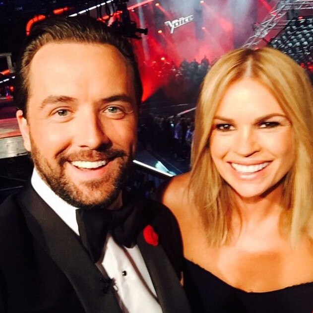 The Voice Host Darren McMullen The Semi has begun. So have the selfies. #VoiceLives #TheVoiceAU Picture: Instagram