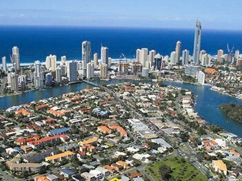 An aerial view of the Chevron Island development site fronting Stanhill Drive and Anembo Street. Supplied by: Peter O'Neill, of LJ Hooker Commercial Gold Coast, 5592 6333